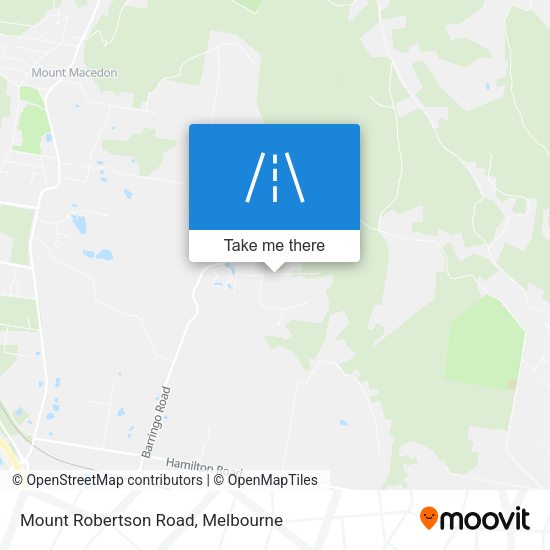 Mount Robertson Road map