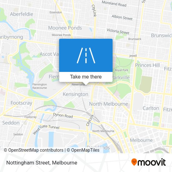 Nottingham Street map