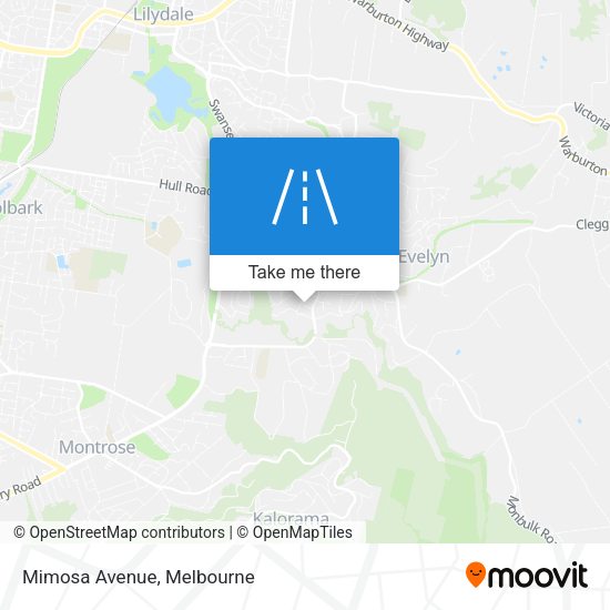 Mimosa Avenue map