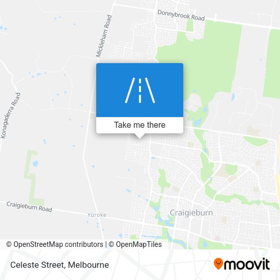 Celeste Street map