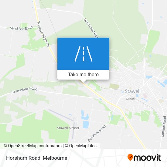 Horsham Road map