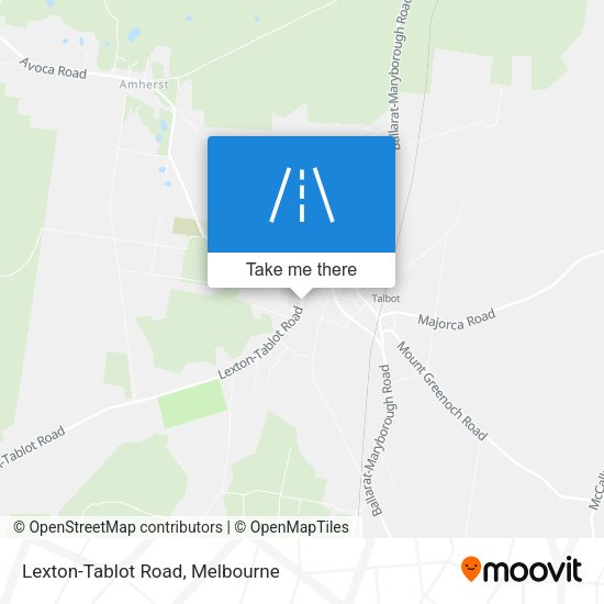 Lexton-Tablot Road map