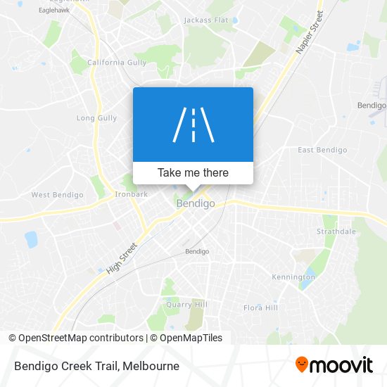 Bendigo Creek Trail map