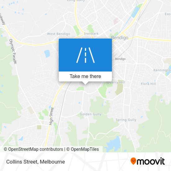 Collins Street map