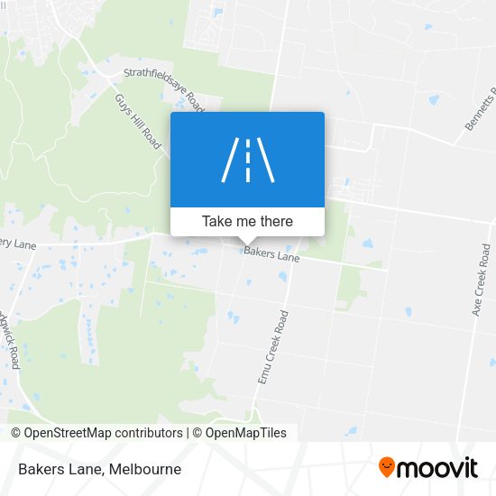 Bakers Lane map