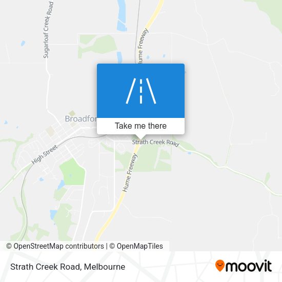 Strath Creek Road map