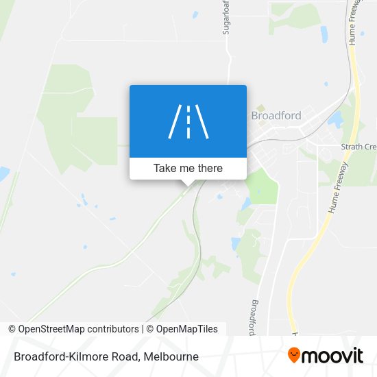 Broadford-Kilmore Road map