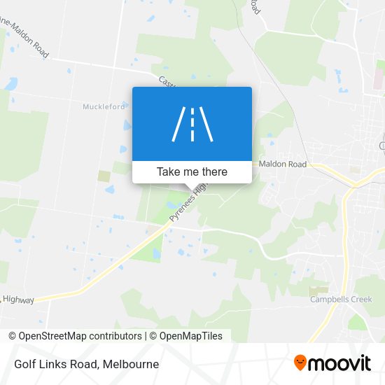 Golf Links Road map