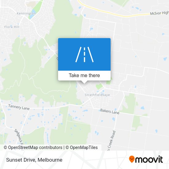 Sunset Drive map