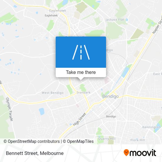 Bennett Street map