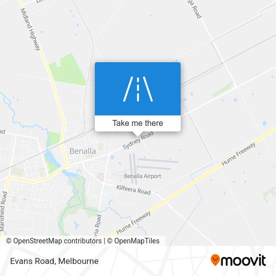 Evans Road map