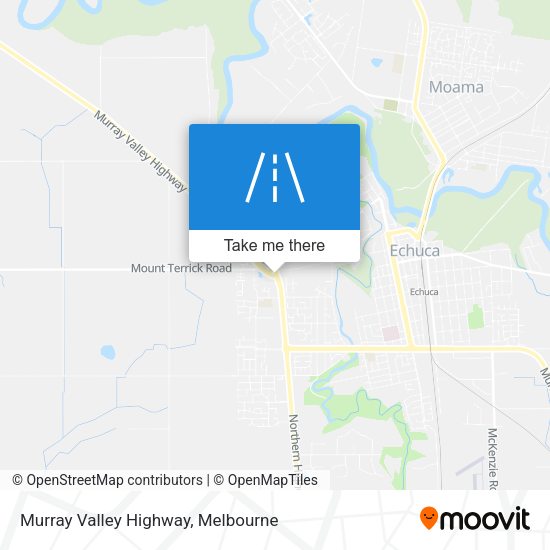 Murray Valley Highway map