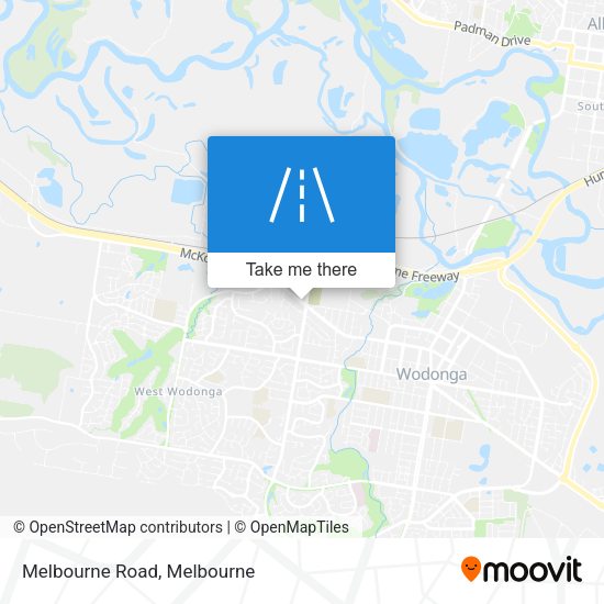 Melbourne Road map
