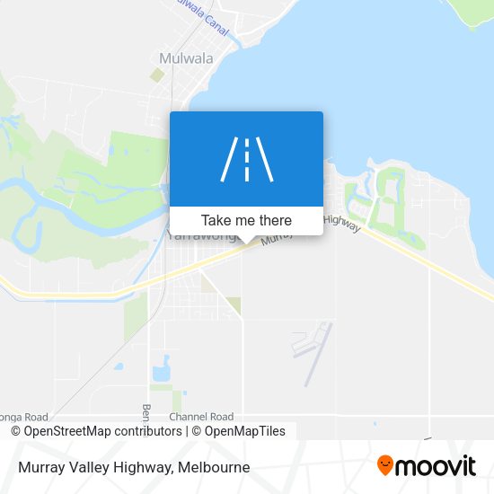 Murray Valley Highway map