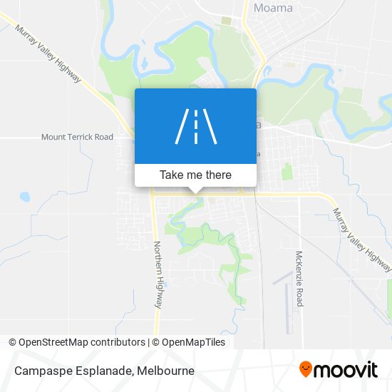 Campaspe Esplanade map