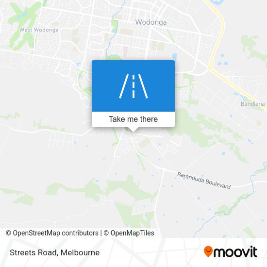 Streets Road map