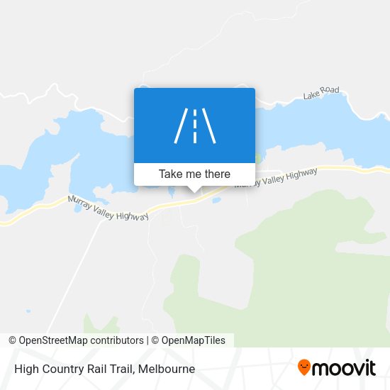 High Country Rail Trail map