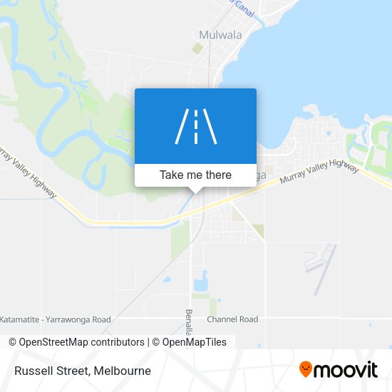 Russell Street map