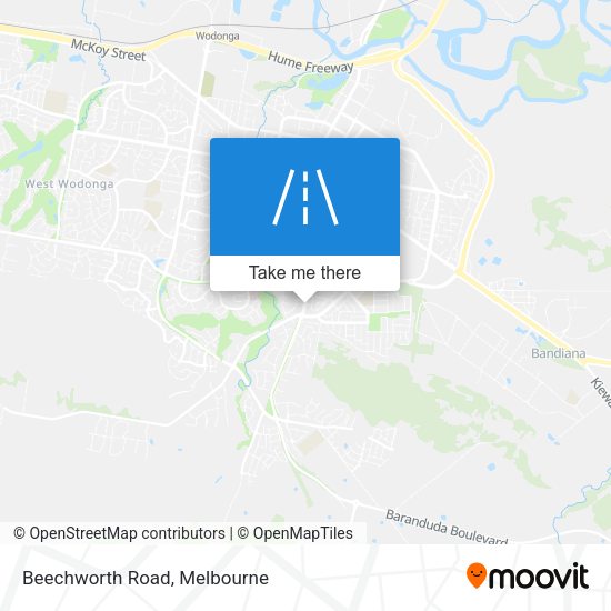 Beechworth Road map