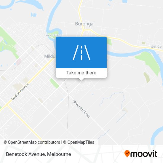 Benetook Avenue map