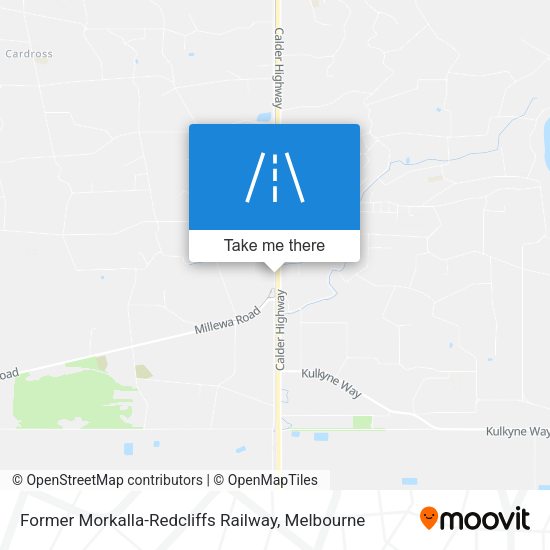 Former Morkalla-Redcliffs Railway map