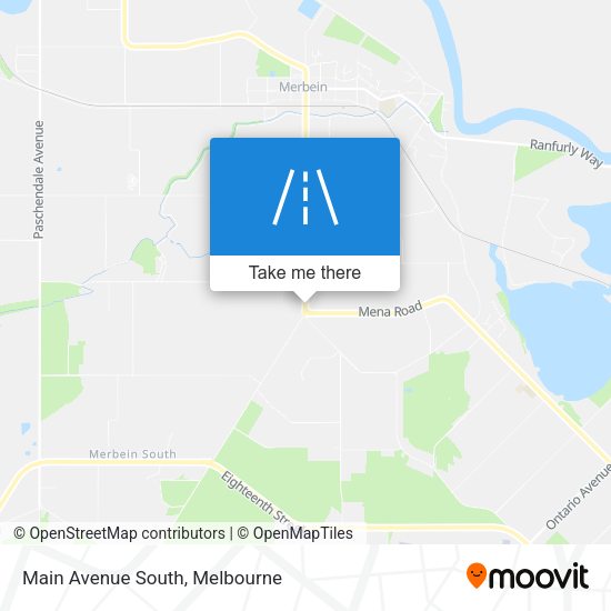 Main Avenue South map