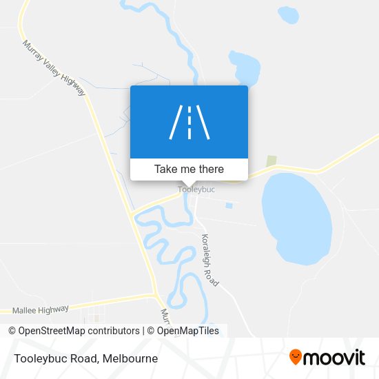 Tooleybuc Road map
