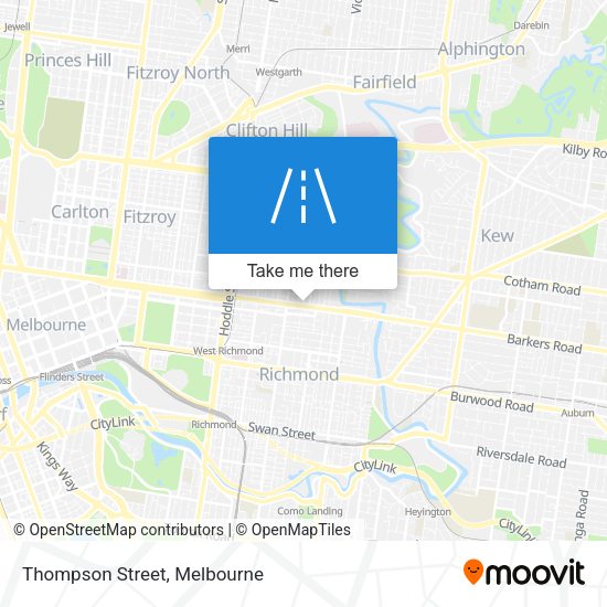 Thompson Street map