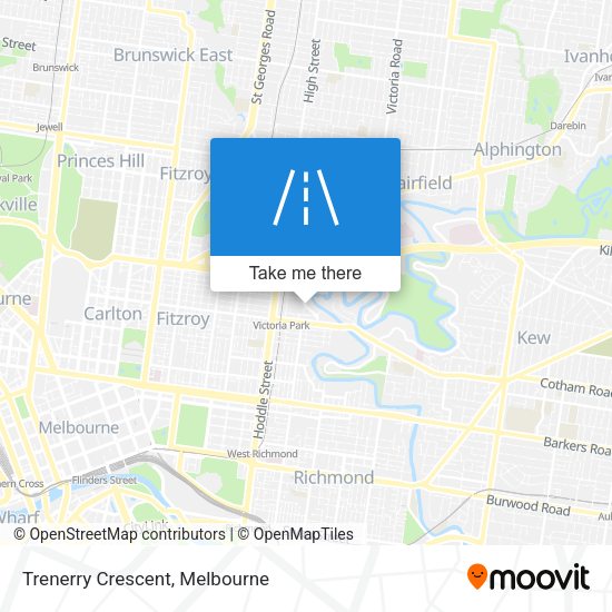 Trenerry Crescent map