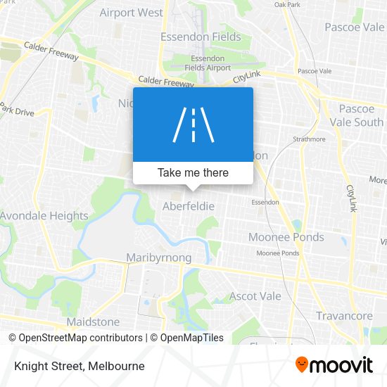 Knight Street map