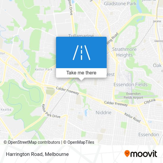 Harrington Road map
