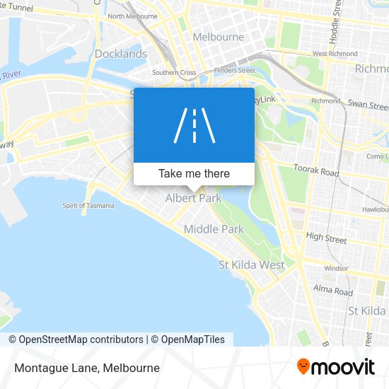 Montague Lane map