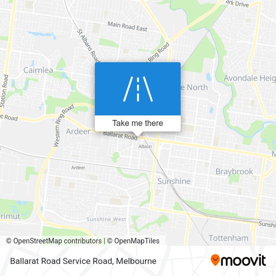 Ballarat Road Service Road map