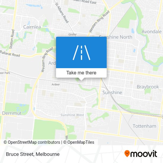 Bruce Street map