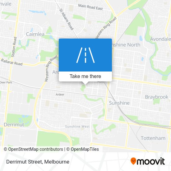 Derrimut Street map