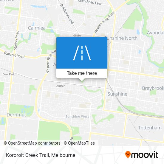 Kororoit Creek Trail map