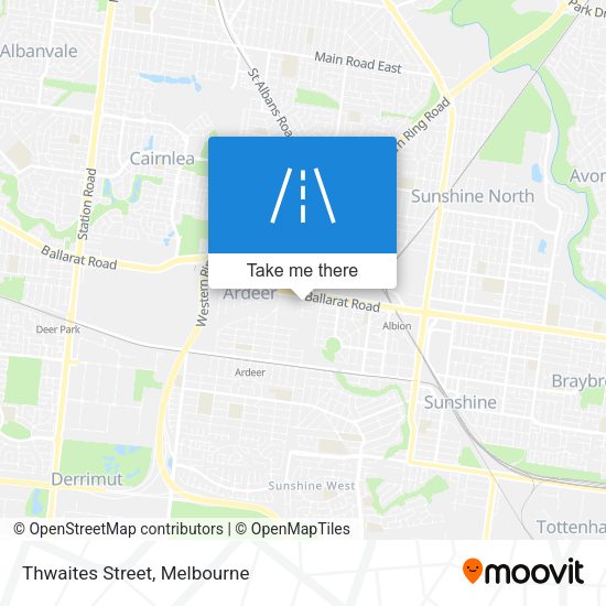 Thwaites Street map