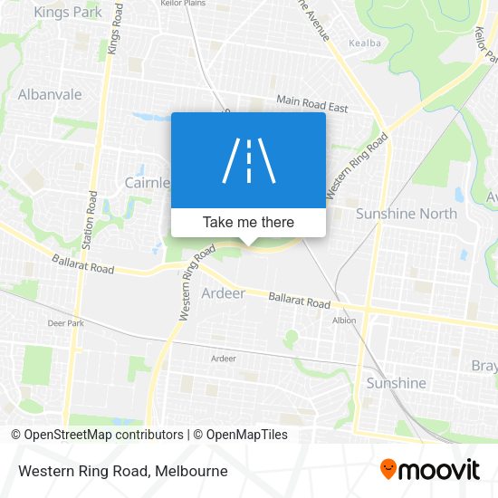 Western Ring Road map