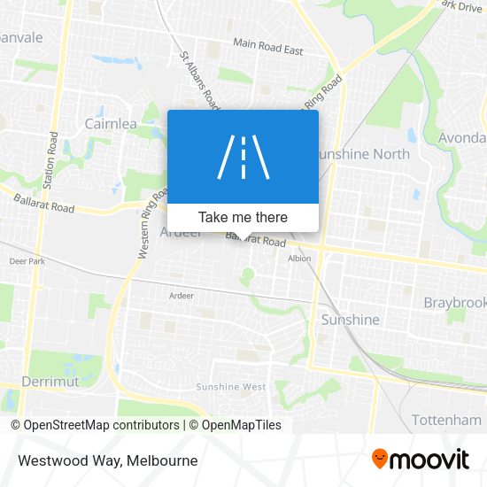 Westwood Way map