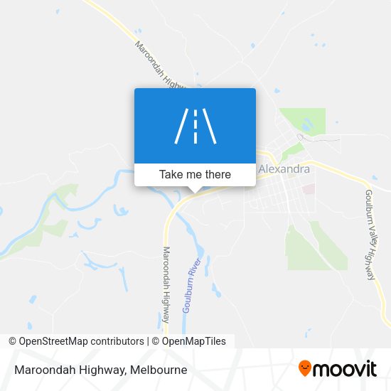 Maroondah Highway map