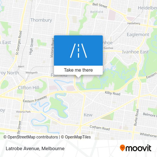 Latrobe Avenue map