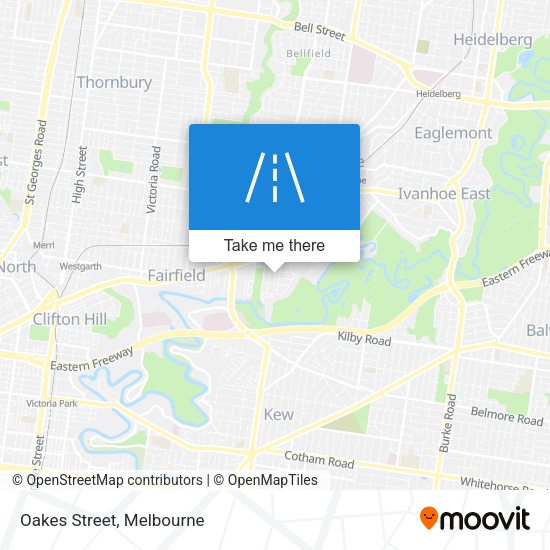 Oakes Street map