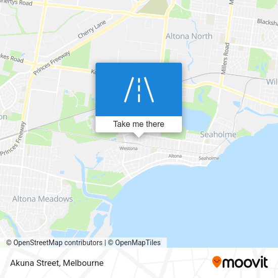 Akuna Street map