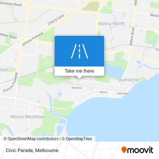 Civic Parade map