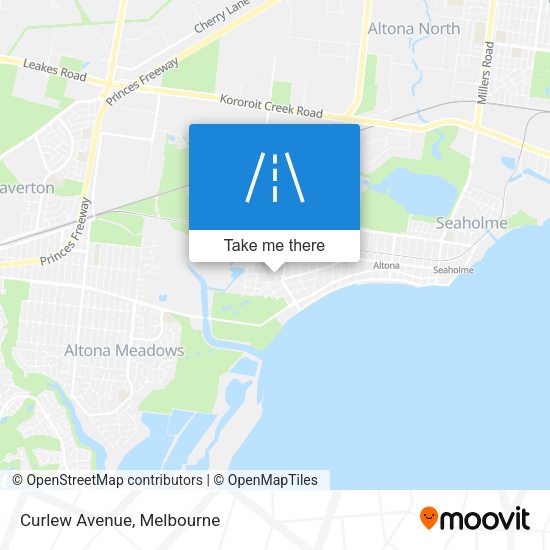Curlew Avenue map
