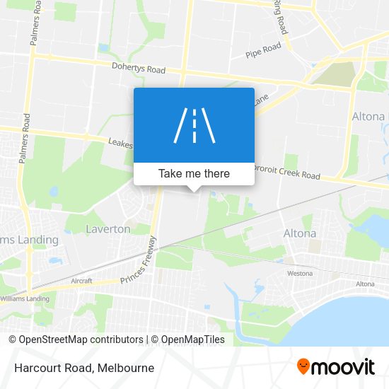 Harcourt Road map