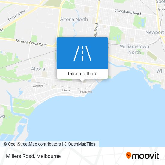 Millers Road map