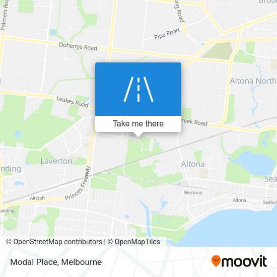 Modal Place map