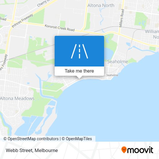 Webb Street map