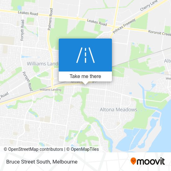 Bruce Street South map